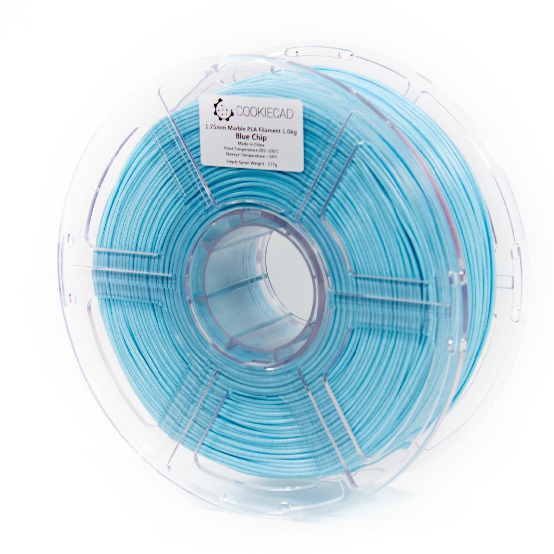 Blue Chip Marble PLA Filament 1.75mm, 1kg