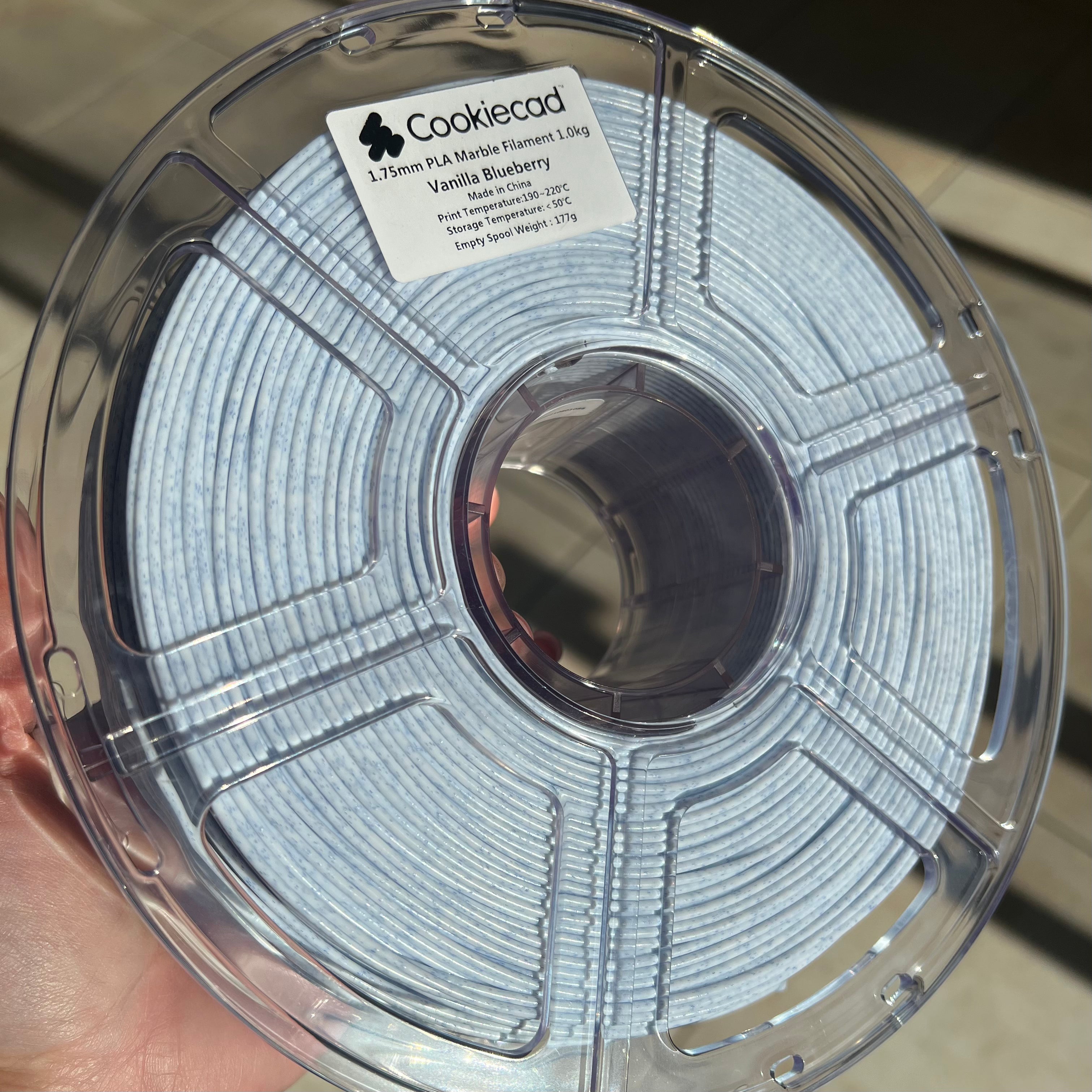 Vanilla Blueberry PLA Filament 1.75mm, 1kg