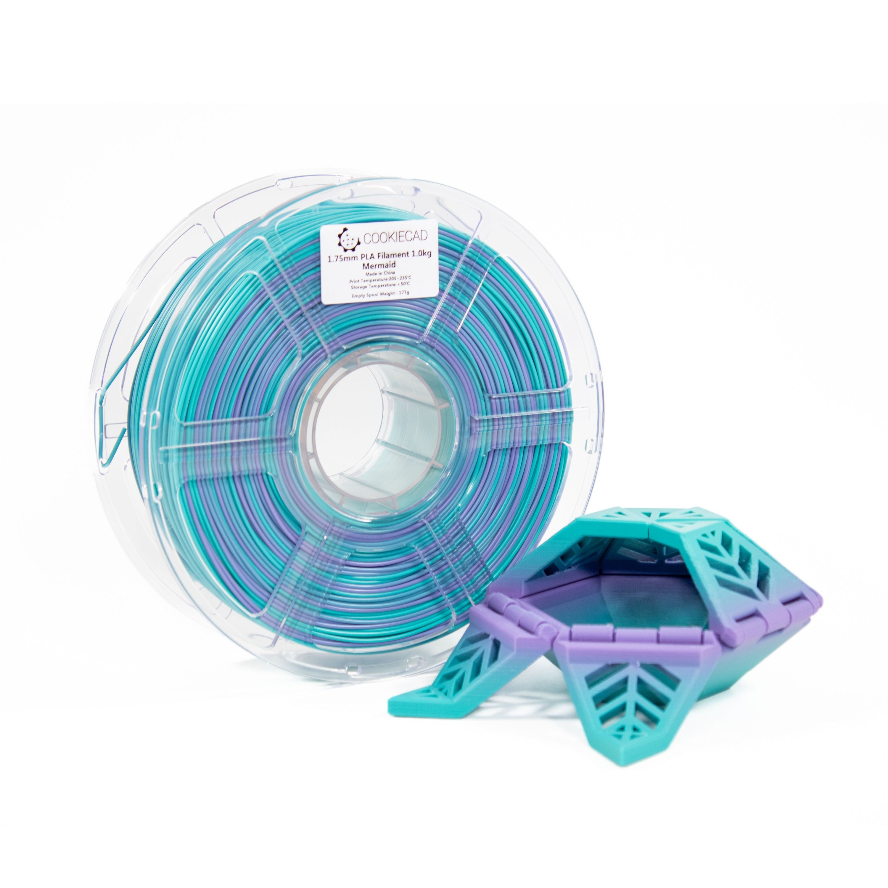 Mermaid (purple, blue & green) PLA Filament 1.75mm, 1kg