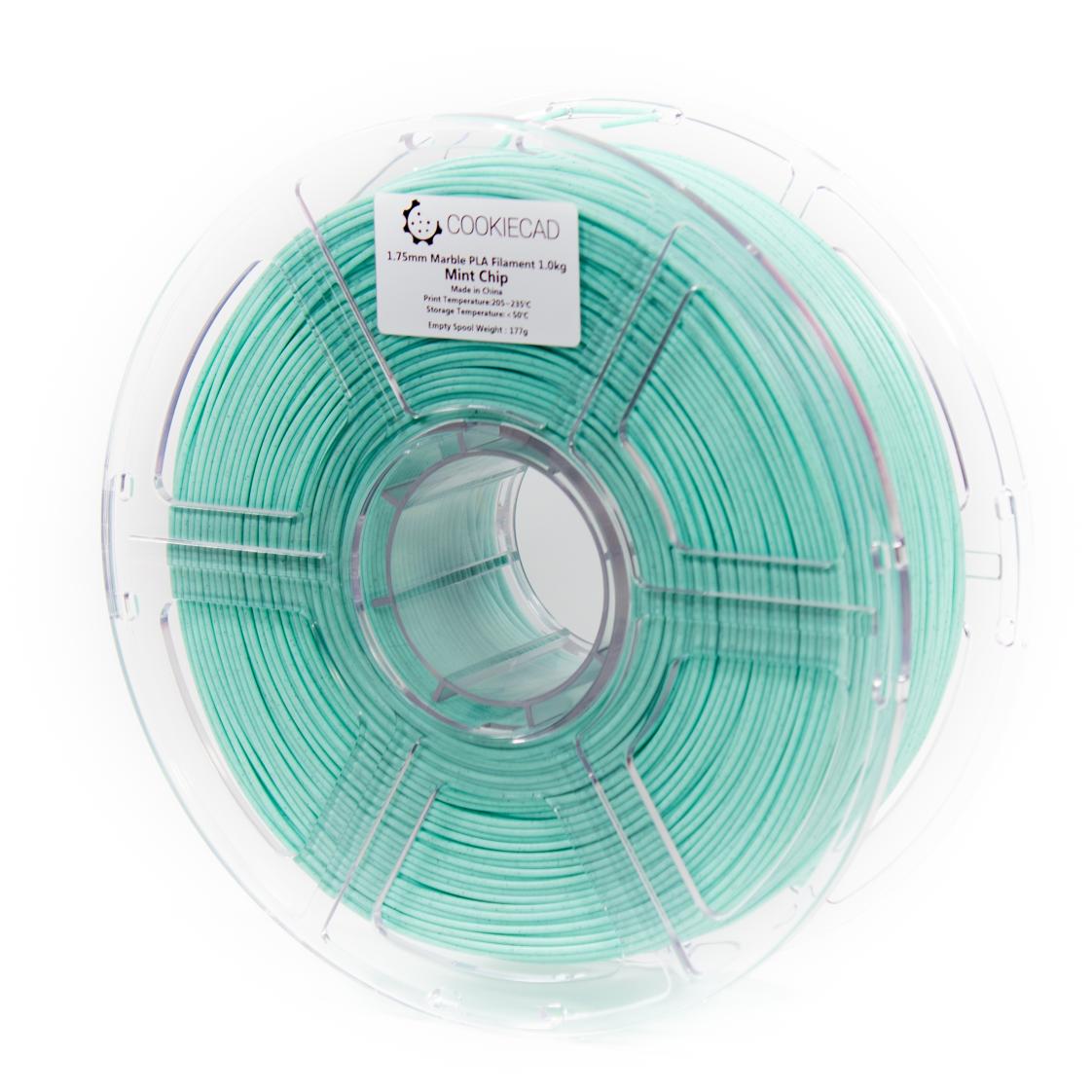 Mint Chip Marble PLA Filament 1.75mm, 1kg