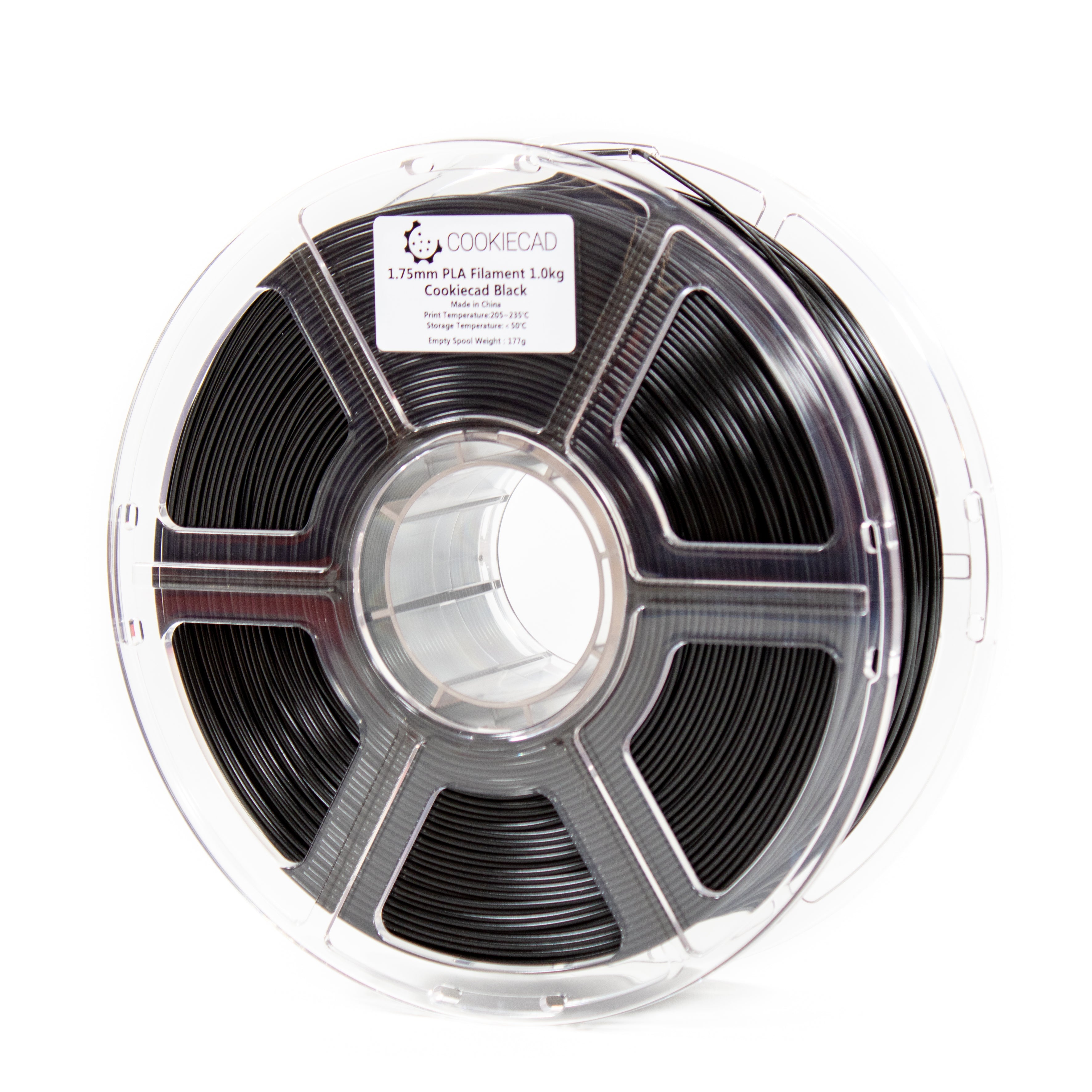 Black PLA Filament 1.75mm, 1kg