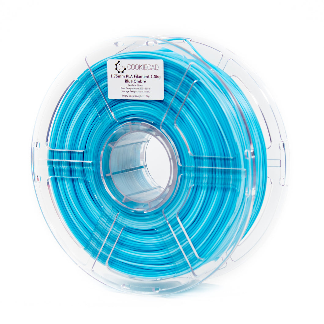 Blue Ombré PLA Filament 1.75mm, 1kg