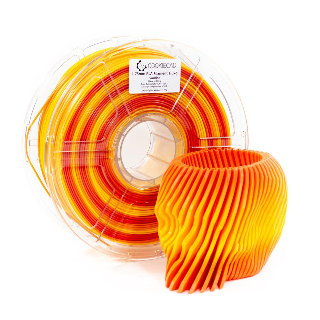 Sunrise (pink → orange → yellow) PLA Filament 1.75mm, 1kg