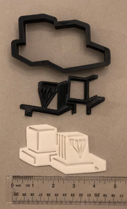 Jewish Tefillin Cookie Cutter 2pc SET, 3 sizes