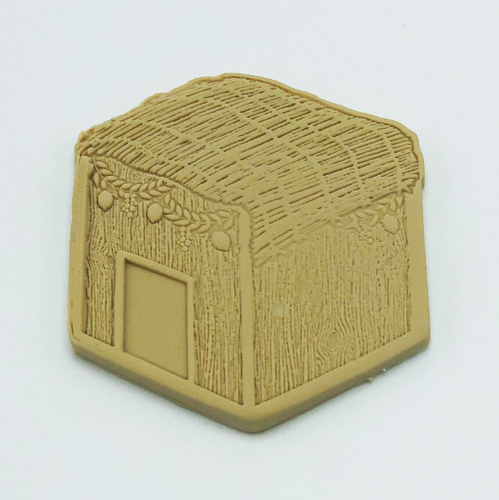 Sukkah for Sukkot Cookie Cutter Fondant Embosser - 3