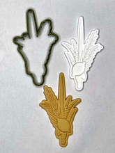 Load image into Gallery viewer, Lulav and Etrog, Sukkot Cookie Cutter Fondant Embosser - 4.7&quot;H x 2.7&quot;W