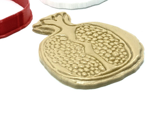 Rosh Hashanah Pomegranate Cookie Cutter Fondant Embosser - 3.7