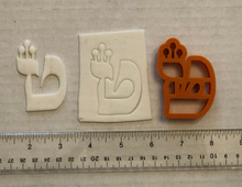 Load image into Gallery viewer, Hebrew SOFER Font 27 Fondant Letter Cutter Set 2.4&quot;-4.5&quot;