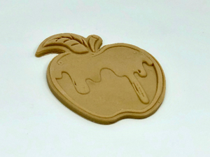 Apple with Honey, Rosh Hashanah, Cookie Cutter Fondant Embosser - 3"