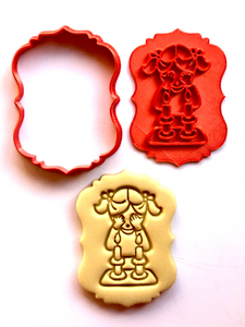 Candle lighting Shabbat Cutie Jewish Cookie/Fondant Cutter 2pc SET 3