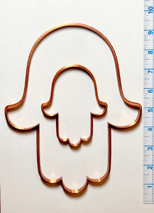 Hamsa Swirl EYE Cookie Cutter w/Fondant Embosser - 2-piece - 4" or 8.5"