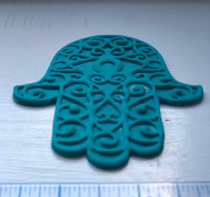 Hamsa Swirl EYE Cookie Cutter w/Fondant Embosser - 2-piece - 4" or 8.5"