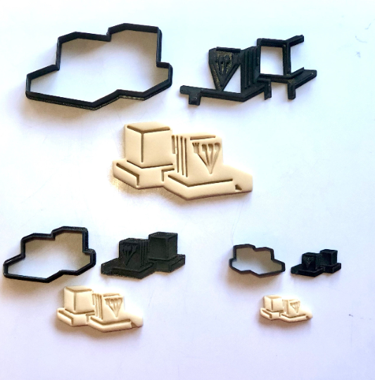 Jewish Tefillin Cookie Cutter 2pc SET, 3 sizes