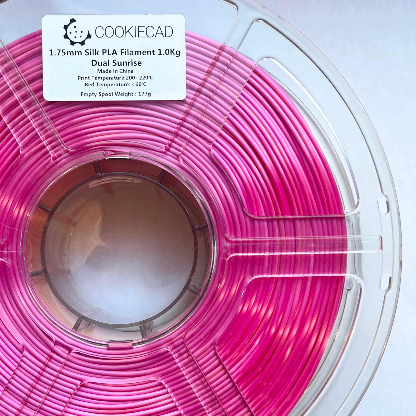 SILK Dual Sunrise (pink - yellow) PLA Filament 1.75mm, 1kg