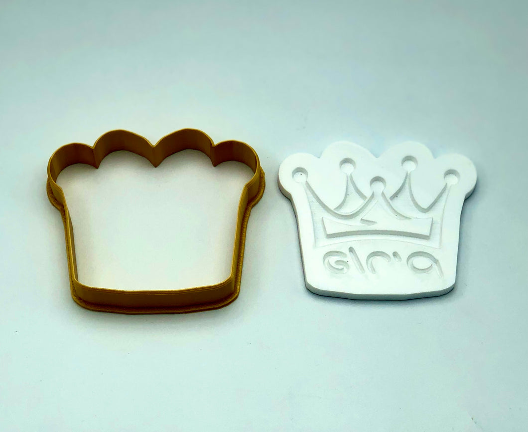 Purim Crown Hebrew Cookie Cutter + Embosser