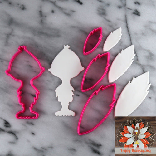 Thanksgiving Turkey Platter Cutter Set